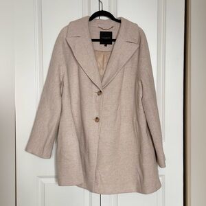 Talbots Women's Beige Soft Wool Coat